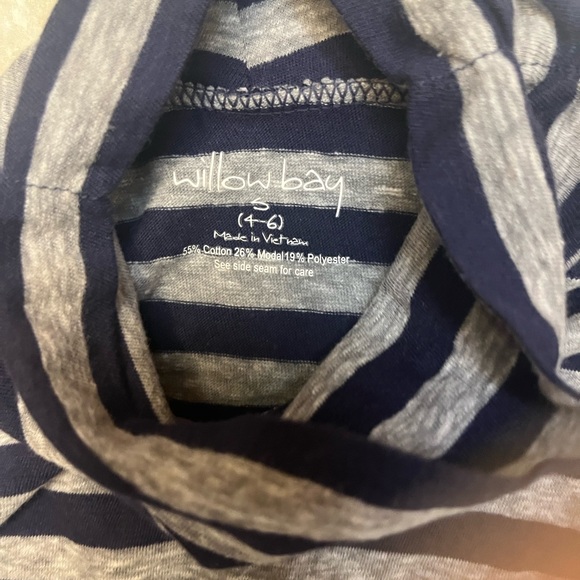 Striped Turtleneck Sweater - Black and Gray - Picture 4 of 9